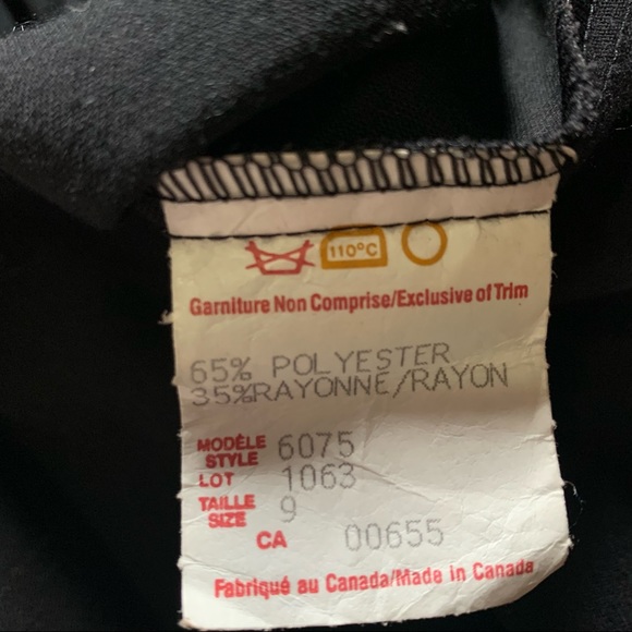 Black Blazer Dress Size 9 Smart Set 99s Retro - Picture 13 of 13